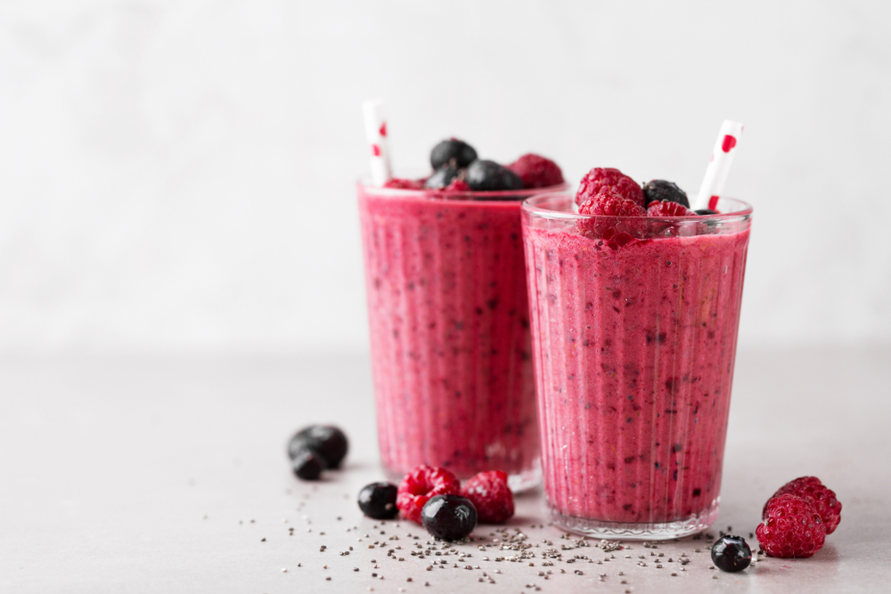 Chia-berry shake